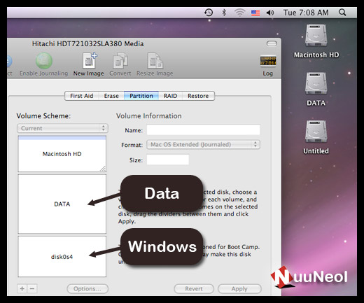 partitioning mac hard drive for windows
