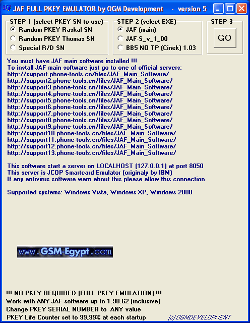 Main программа. Эмулятор для JAF 3. PKEY. PKEY_rtspdifwave.